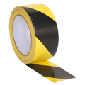 Hazard Warning Tape 50mm x 33m - Black/Yellow HWTBY