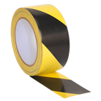 Hazard Warning Tape 50mm x 33m - Black/Yellow HWTBY