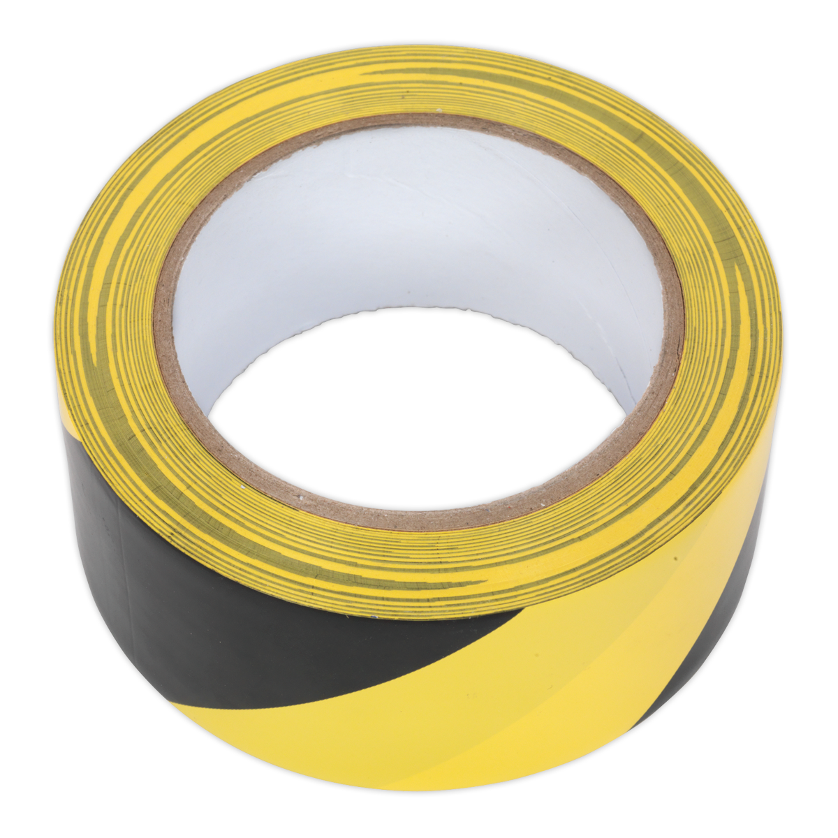 Hazard Warning Tape 50mm x 33m - Black/Yellow HWTBY