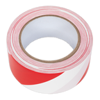 Hazard Warning Tape 50mm x 33m - Red/White HWTRW