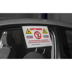 Hybrid/Electric Vehicle Warning Sign HYBRIDSIGN