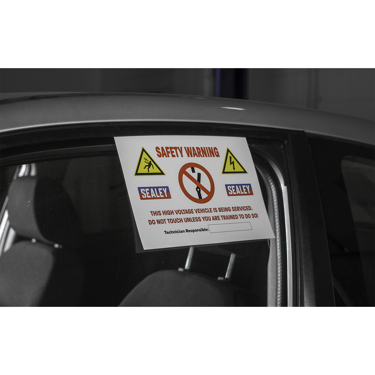Hybrid/Electric Vehicle Warning Sign HYBRIDSIGN