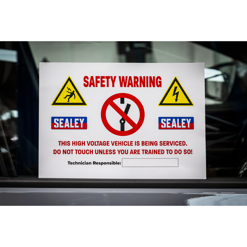Hybrid/Electric Vehicle Warning Sign HYBRIDSIGN
