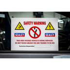 Hybrid/Electric Vehicle Warning Sign HYBRIDSIGN