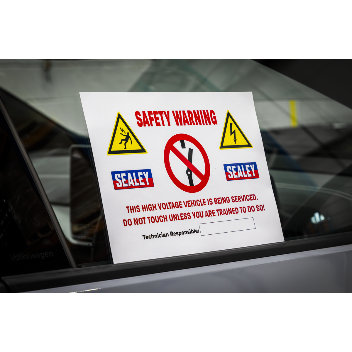 Hybrid/Electric Vehicle Warning Sign HYBRIDSIGN