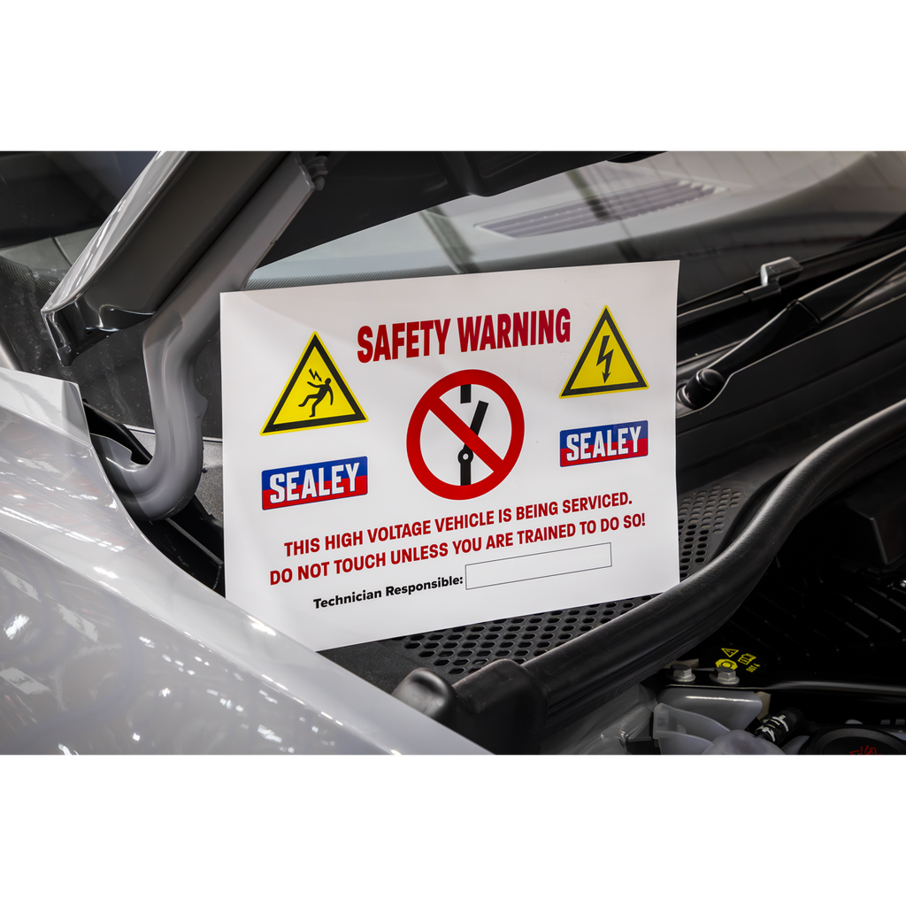 Hybrid/Electric Vehicle Warning Sign HYBRIDSIGN