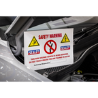 Hybrid/Electric Vehicle Warning Sign HYBRIDSIGN