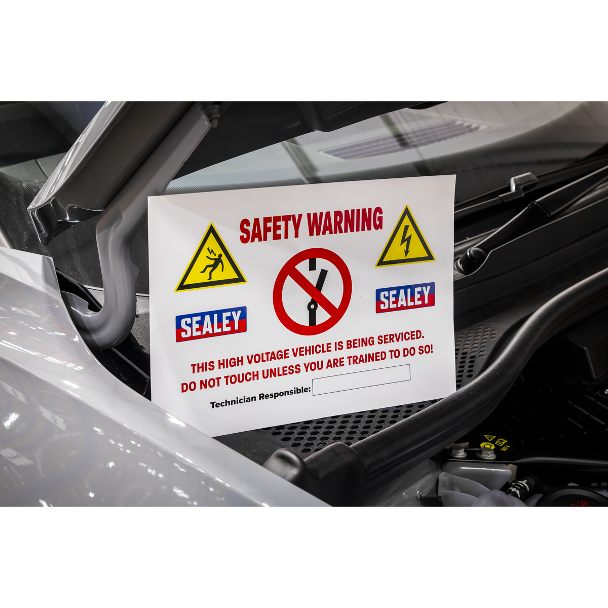Hybrid/Electric Vehicle Warning Sign HYBRIDSIGN