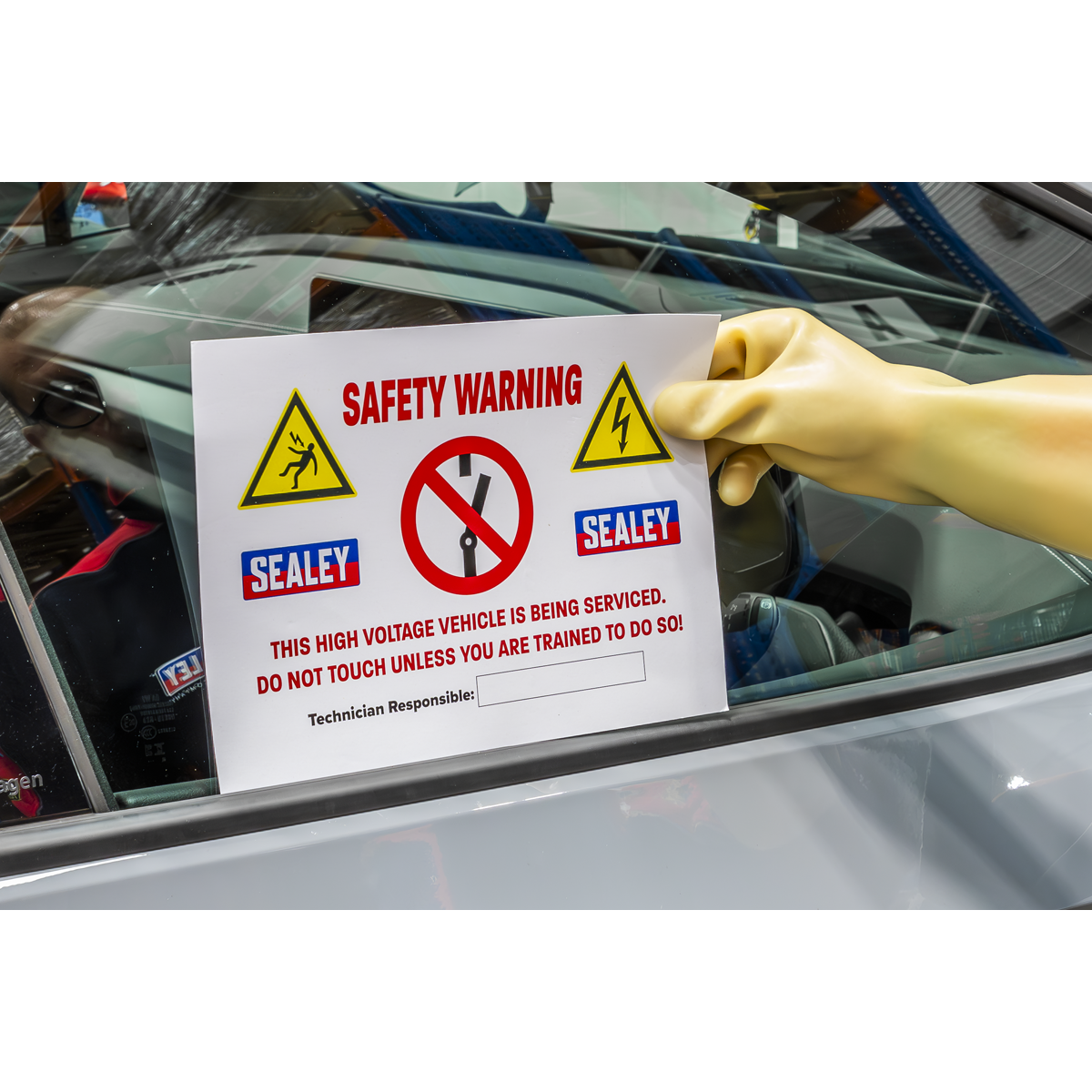 Hybrid/Electric Vehicle Warning Sign HYBRIDSIGN