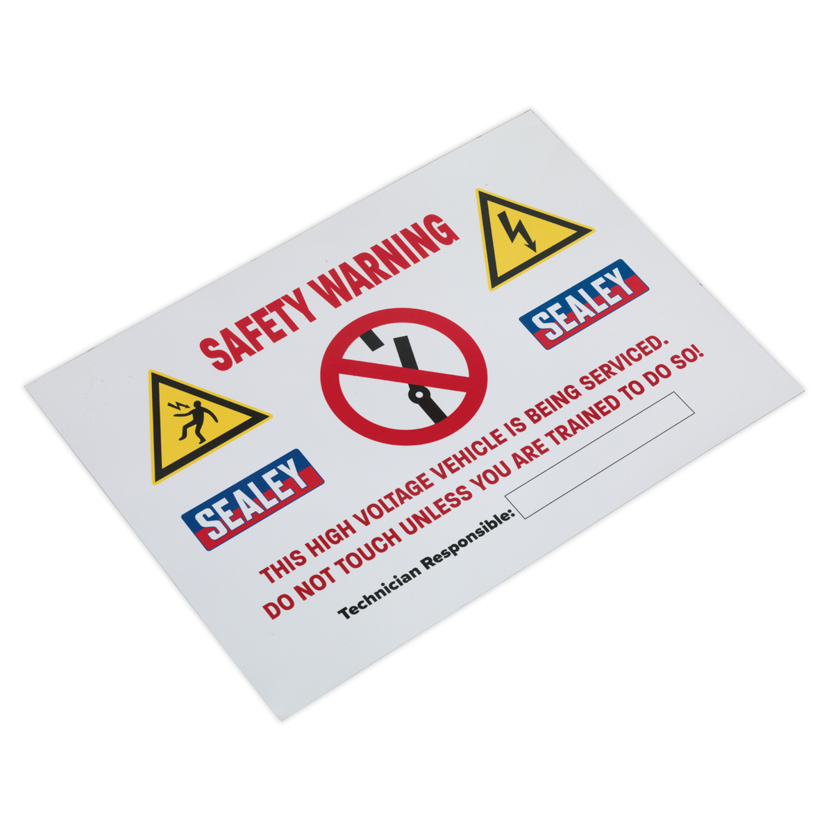 Hybrid/Electric Vehicle Warning Sign HYBRIDSIGN