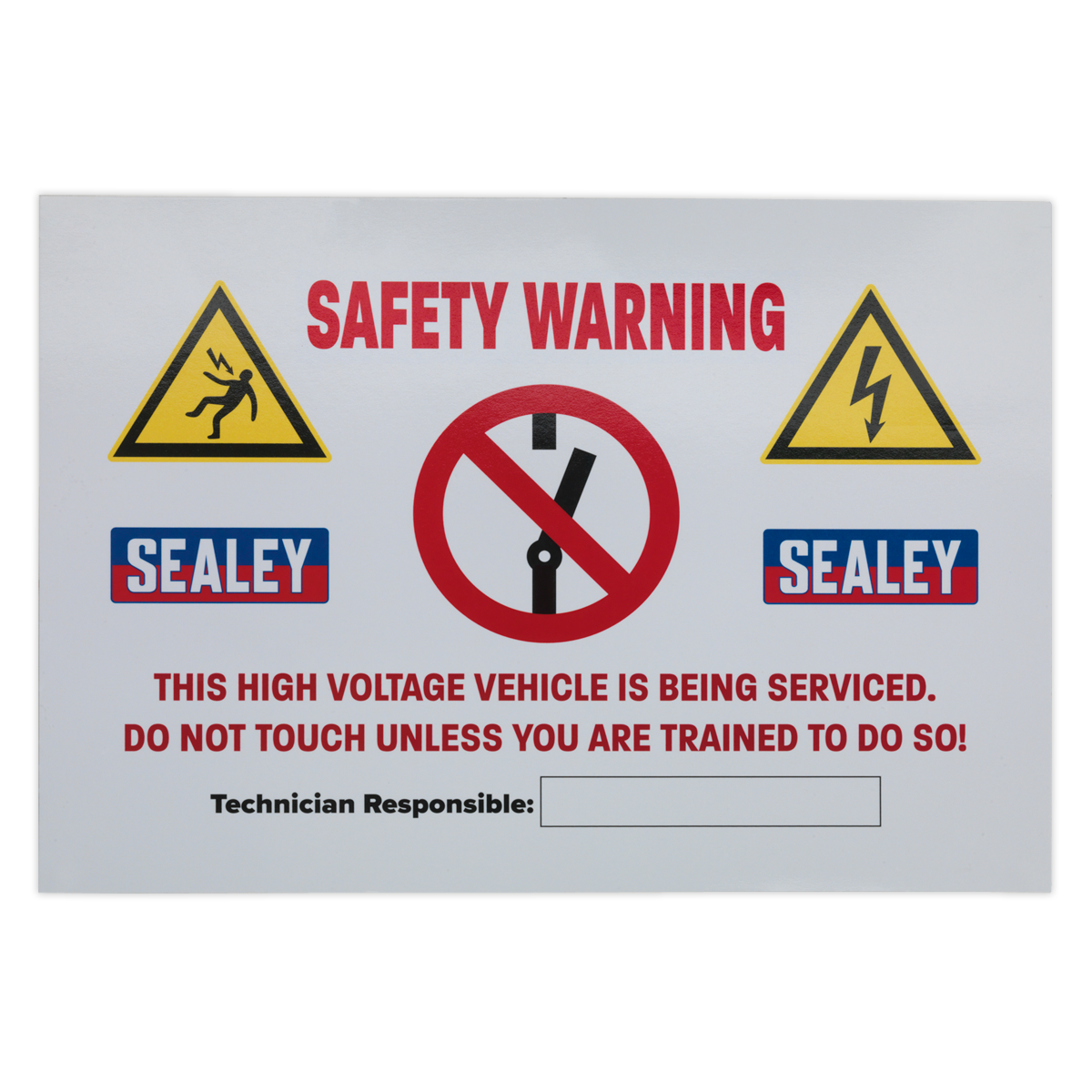 Hybrid/Electric Vehicle Warning Sign HYBRIDSIGN