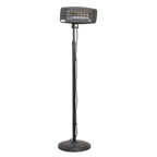 Infrared Quartz Patio Heater with Telescopic Floor Stand 2000W/230V IFSH2003
