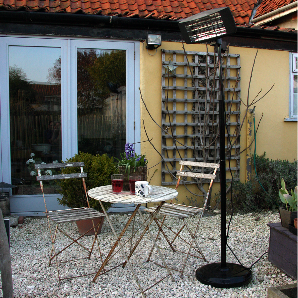 Infrared Quartz Patio Heater with Telescopic Floor Stand 2000W/230V IFSH2003