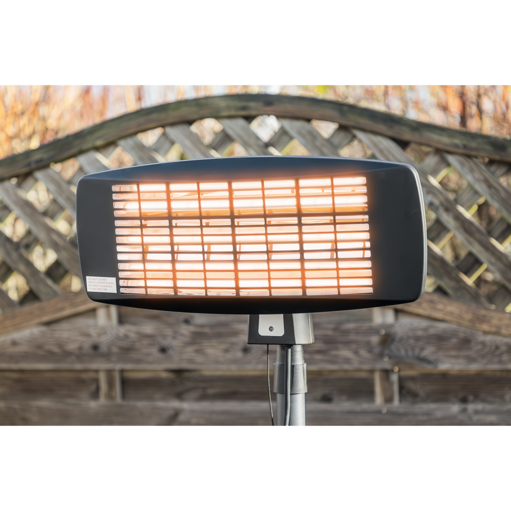 Infrared Quartz Patio Heater with Telescopic Floor Stand 2000W/230V IFSH2003