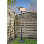 Infrared Quartz Patio Heater with Telescopic Floor Stand 2000W/230V IFSH2003