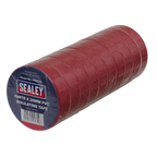 PVC Insulating Tape 19mm x 20m, Red - Pack of 10 ITRED10