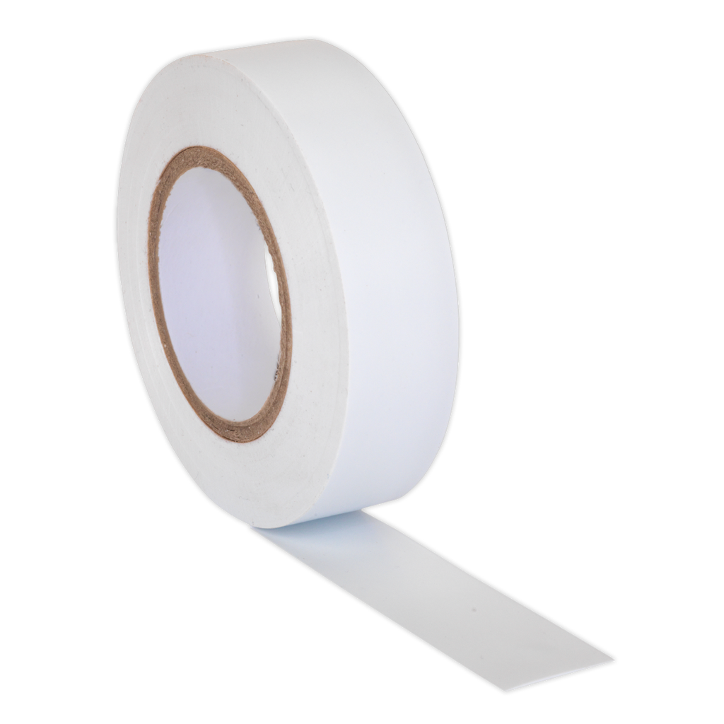 PVC Insulating Tape 19mm x 20m, White - Pack of 10 ITWHT10