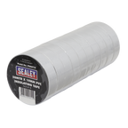 PVC Insulating Tape 19mm x 20m, White - Pack of 10 ITWHT10