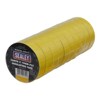 PVC Insulating Tape 19mm x 20m, Yellow - Pack of 10 ITYEL10
