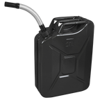Screw Cap Metal Jerry Can 20L - Black JC20SCB