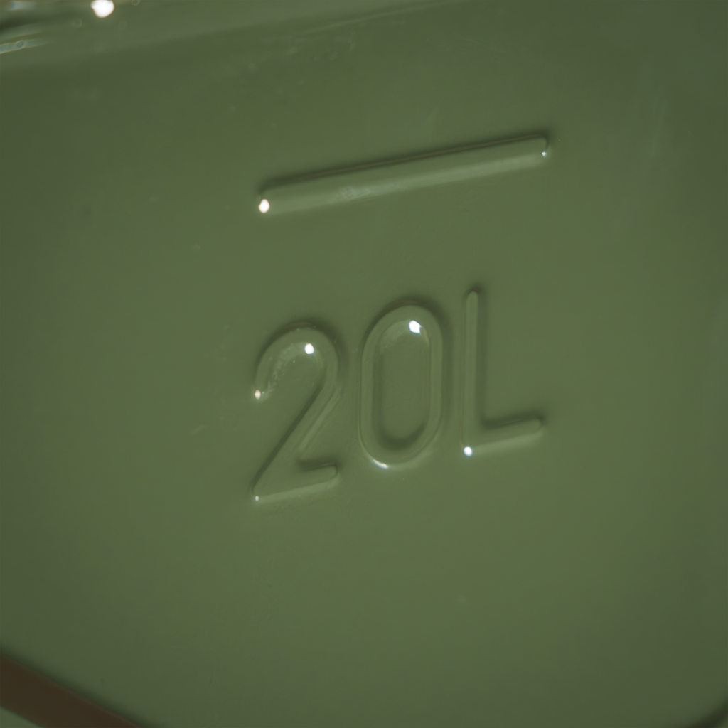 Screw Cap Metal Jerry Can 20L - Green JC20SCG