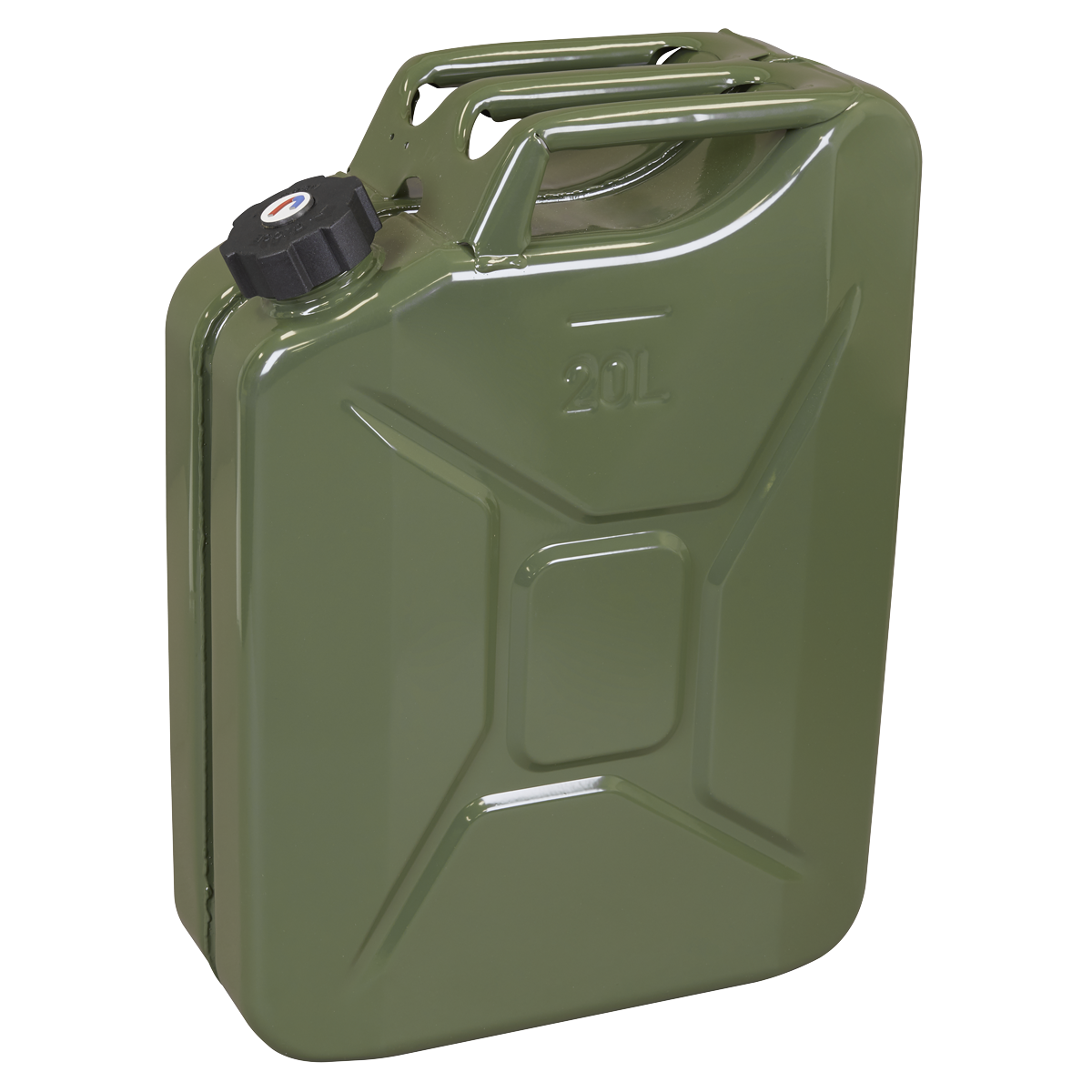 Screw Cap Metal Jerry Can 20L - Green JC20SCG
