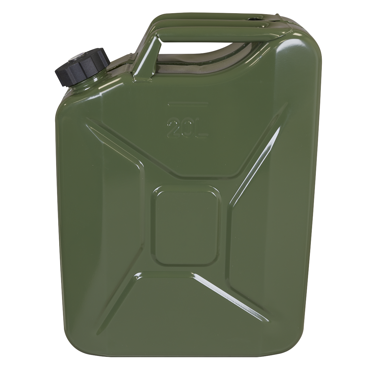 Screw Cap Metal Jerry Can 20L - Green JC20SCG