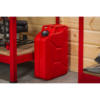 20L Screw Cap Metal Jerry Can - Red JC20SCR