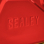 20L Screw Cap Metal Jerry Can - Red JC20SCR