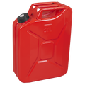 20L Screw Cap Metal Jerry Can - Red JC20SCR