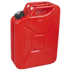 20L Screw Cap Metal Jerry Can - Red JC20SCR