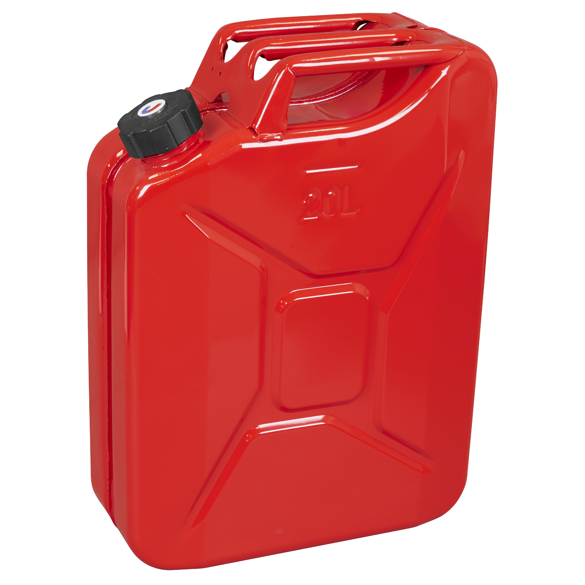 20L Screw Cap Metal Jerry Can - Red JC20SCR