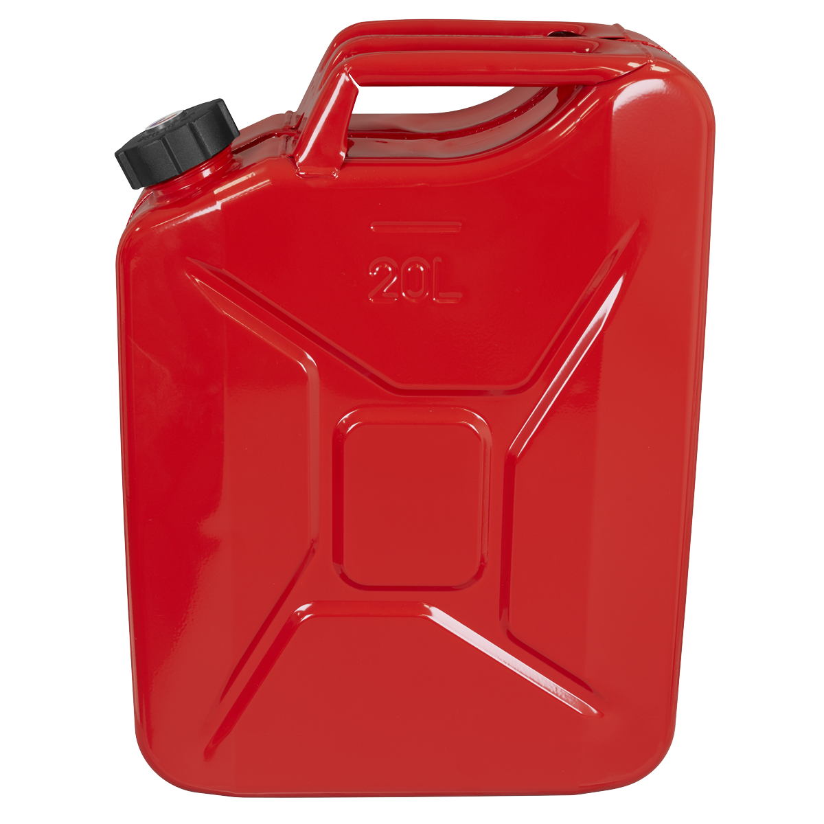 20L Screw Cap Metal Jerry Can - Red JC20SCR