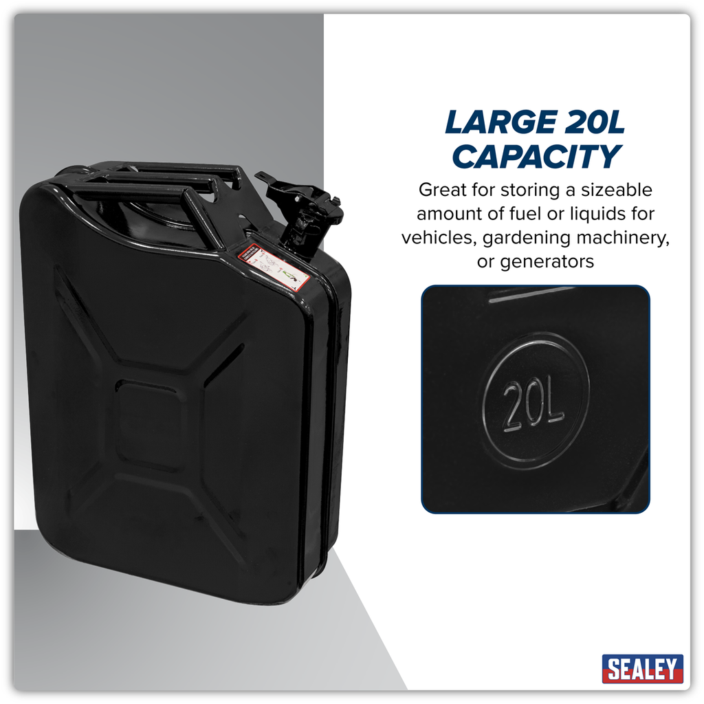 Jerry Can 20L - Black JCY20B