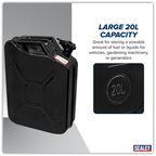 Jerry Can 20L - Black JCY20B