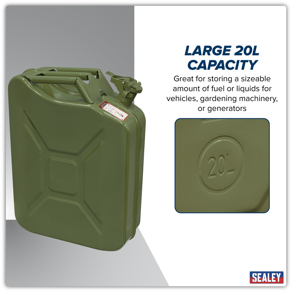 Jerry Can 20L - Green JCY20G