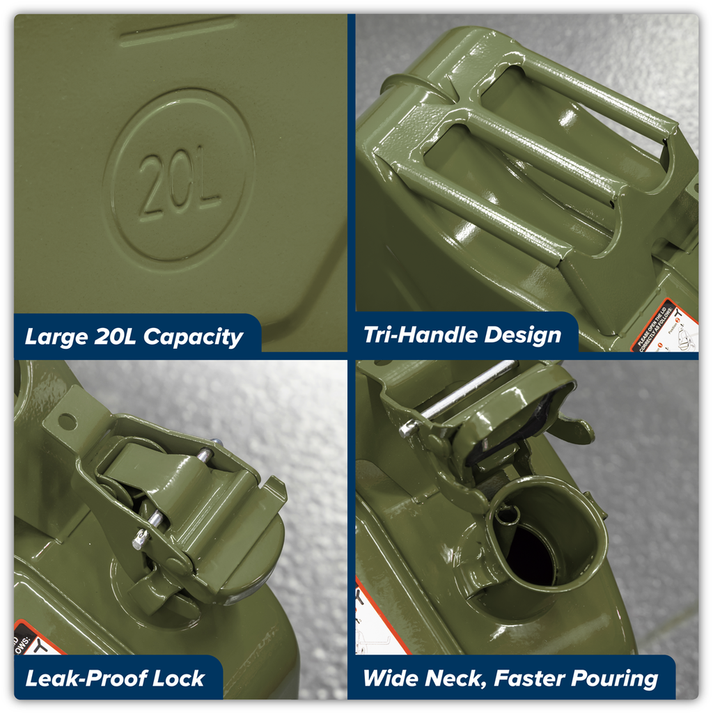 Jerry Can 20L - Green JCY20G