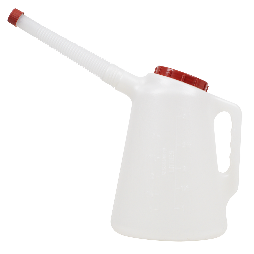 Oil Container with Red Lid & Flexible Spout 3L JDL3R