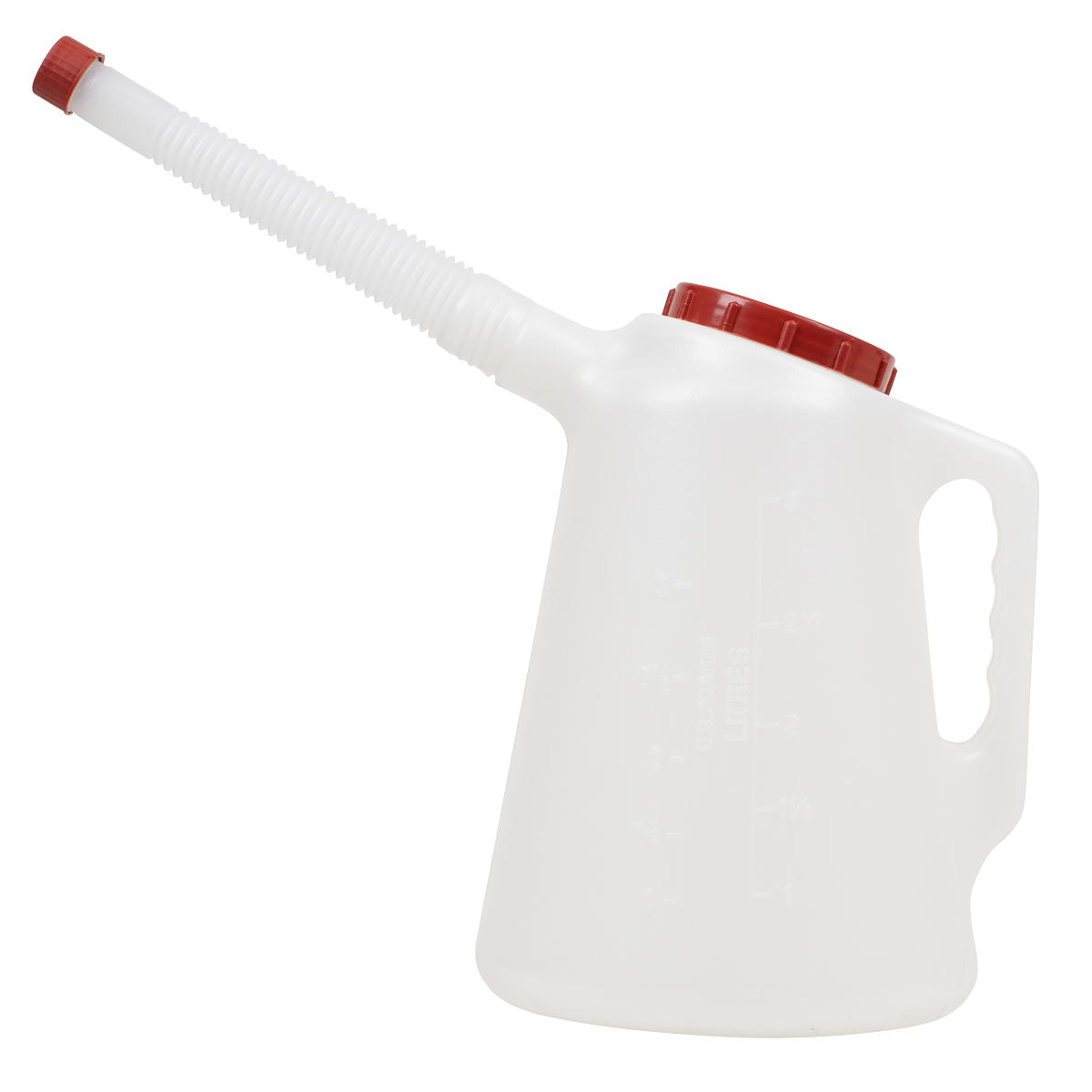 Oil Container with Red Lid & Flexible Spout 3L JDL3R