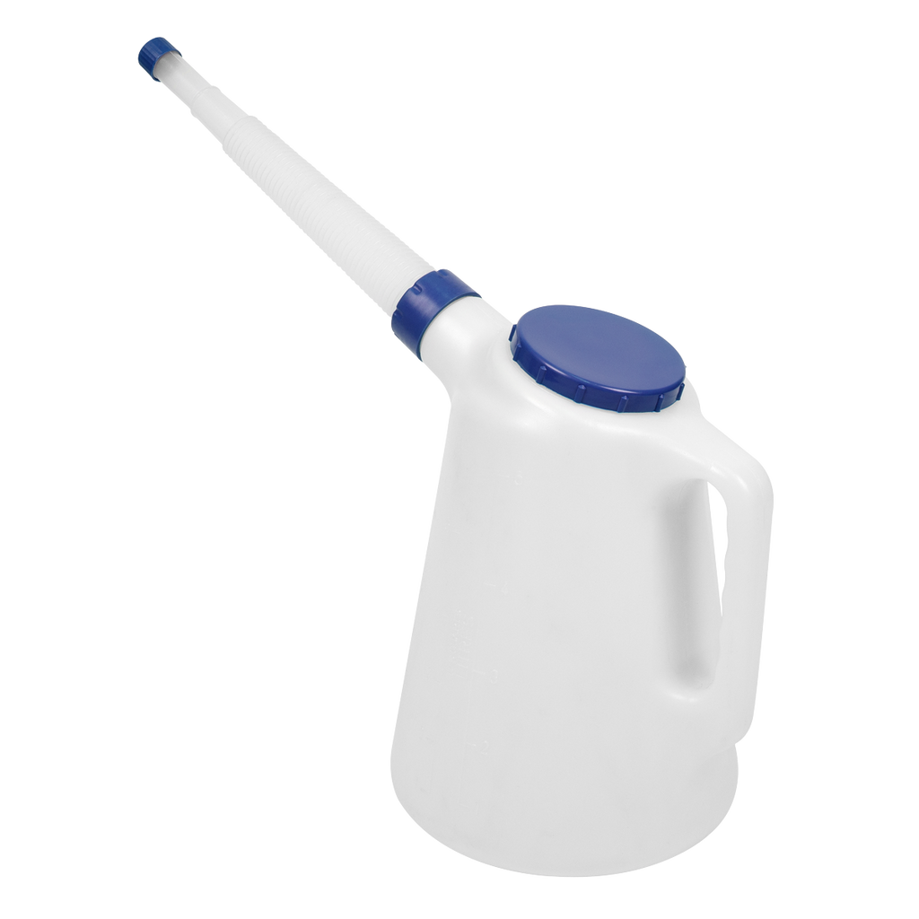 Oil Container with Flexible Spout 5L - Blue Lid JDL5B