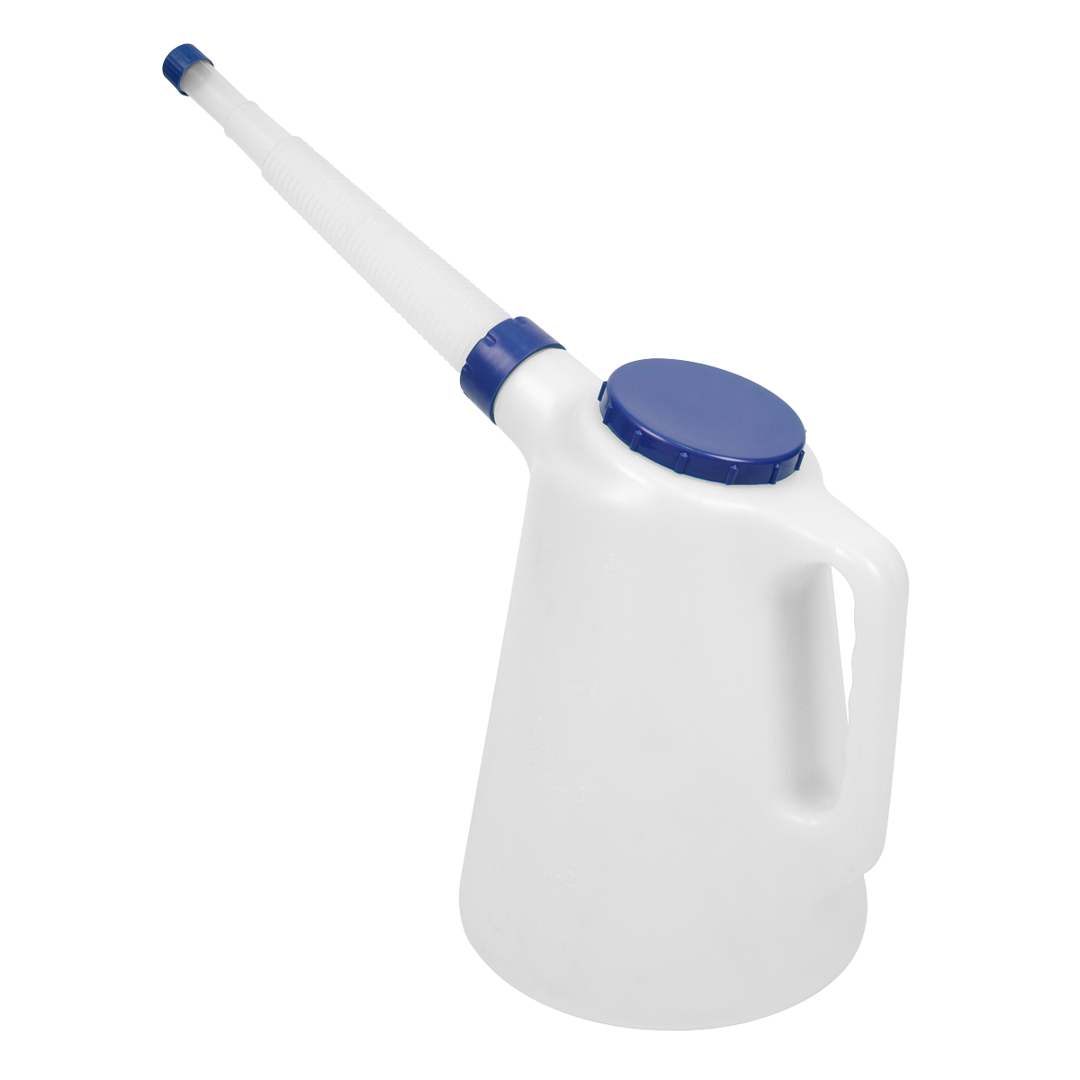 Oil Container with Flexible Spout 5L - Blue Lid JDL5B