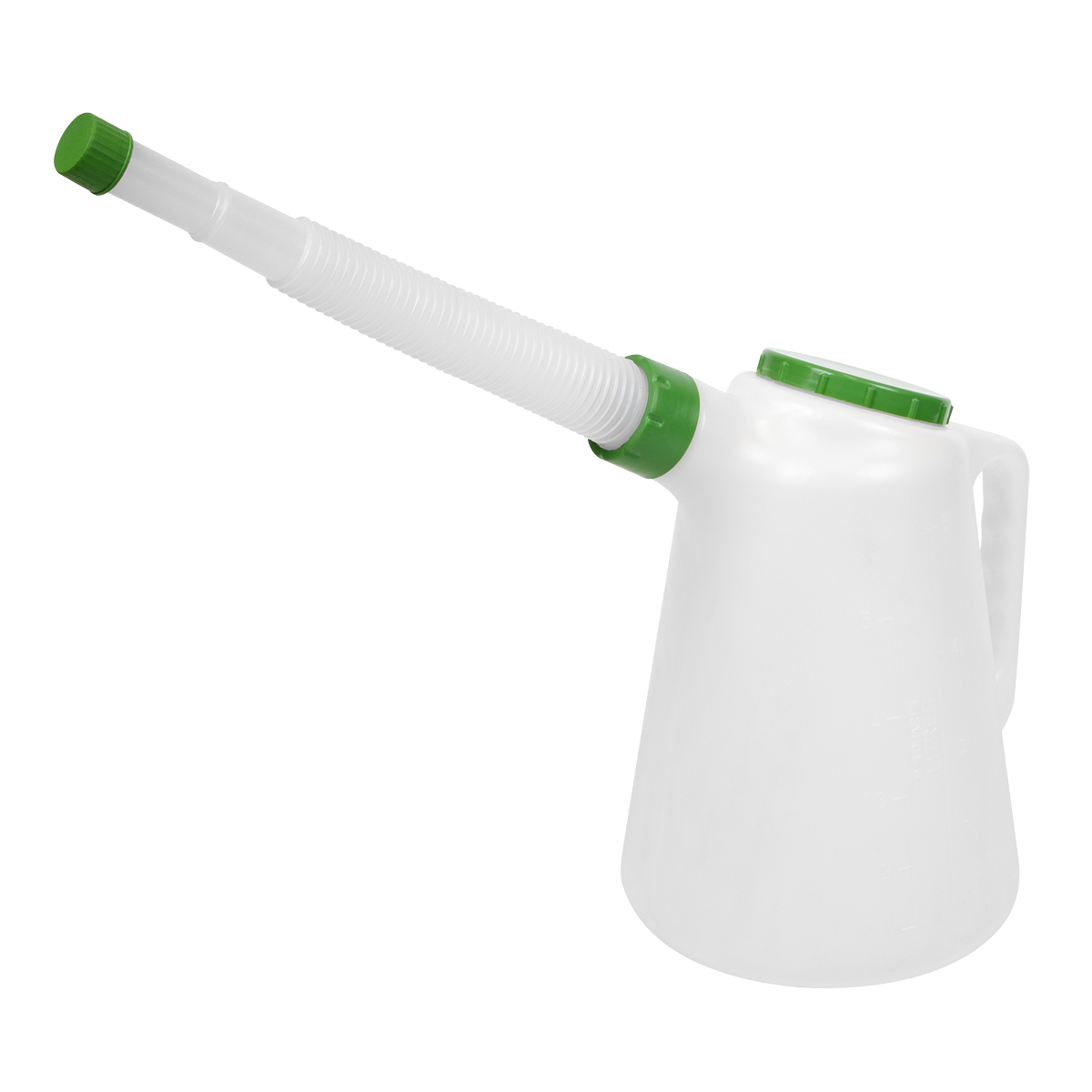 Oil Container with Flexible Spout 5L - Green Lid JDL5G
