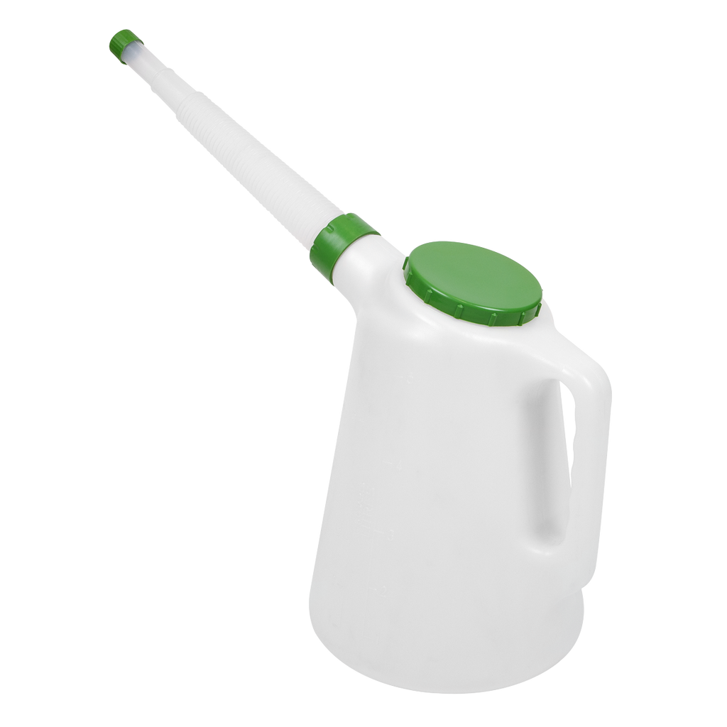 Oil Container with Flexible Spout 5L - Green Lid JDL5G