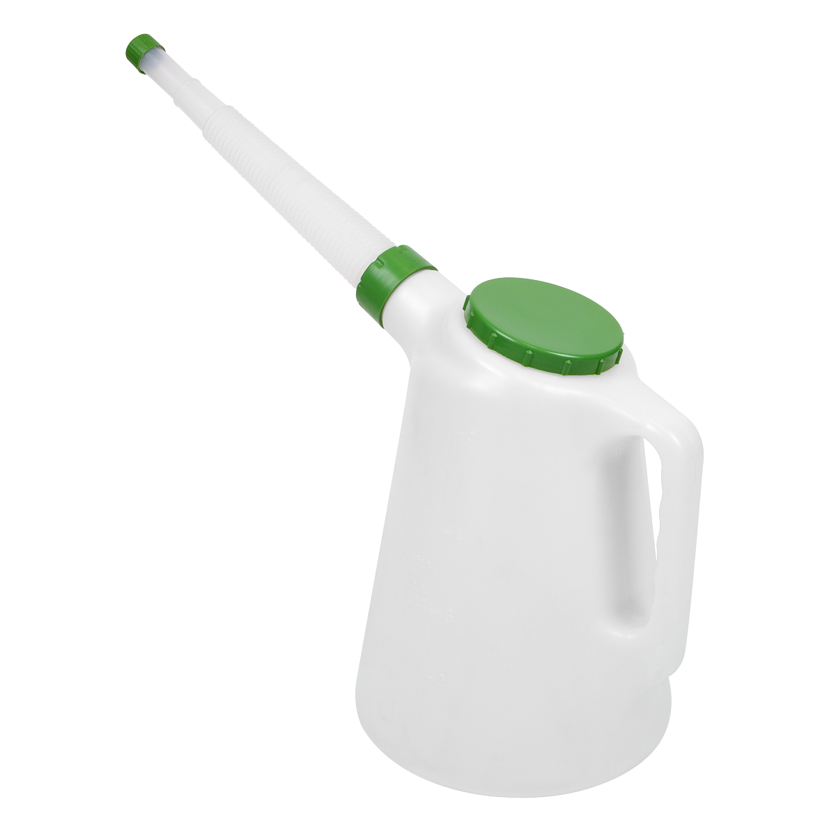 Oil Container with Flexible Spout 5L - Green Lid JDL5G