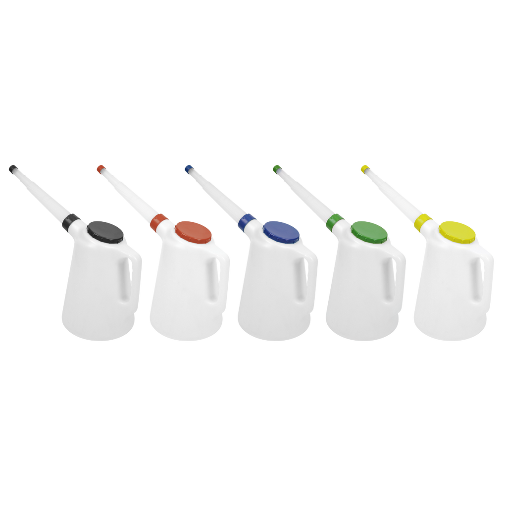 Oil Containers with Lid & Flexible Spout 5L - Set of 5 JDL5SET