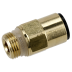 John Guest® Brass SuperThread Straight Adaptor 12mm x 3/8"BSP - Pack of 2 JGBC1238