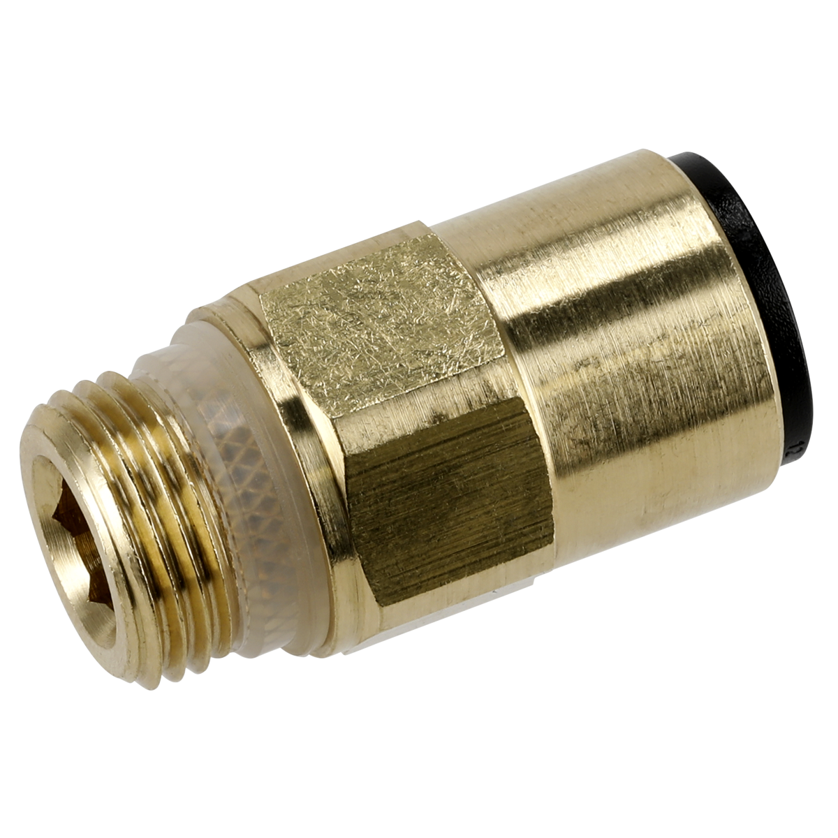 John Guest® Brass SuperThread Straight Adaptor 12mm x 3/8"BSP - Pack of 2 JGBC1238