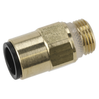 John Guest® Brass SuperThread Straight Adaptor 12mm x 3/8"BSP - Pack of 2 JGBC1238