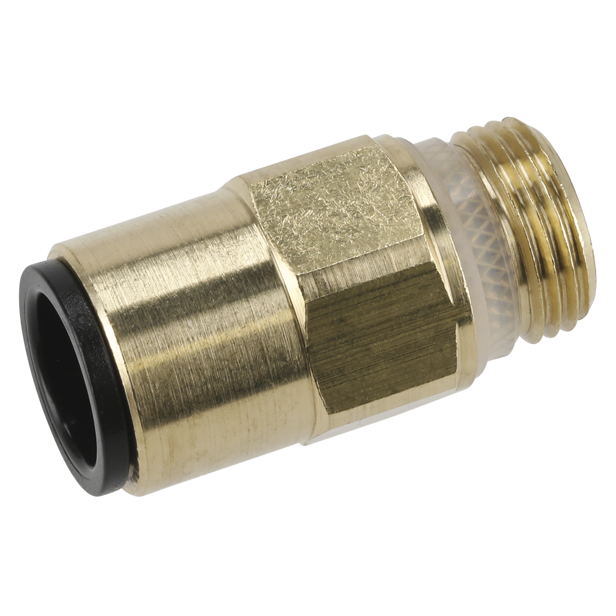 John Guest® Brass SuperThread Straight Adaptor 12mm x 3/8"BSP - Pack of 2 JGBC1238