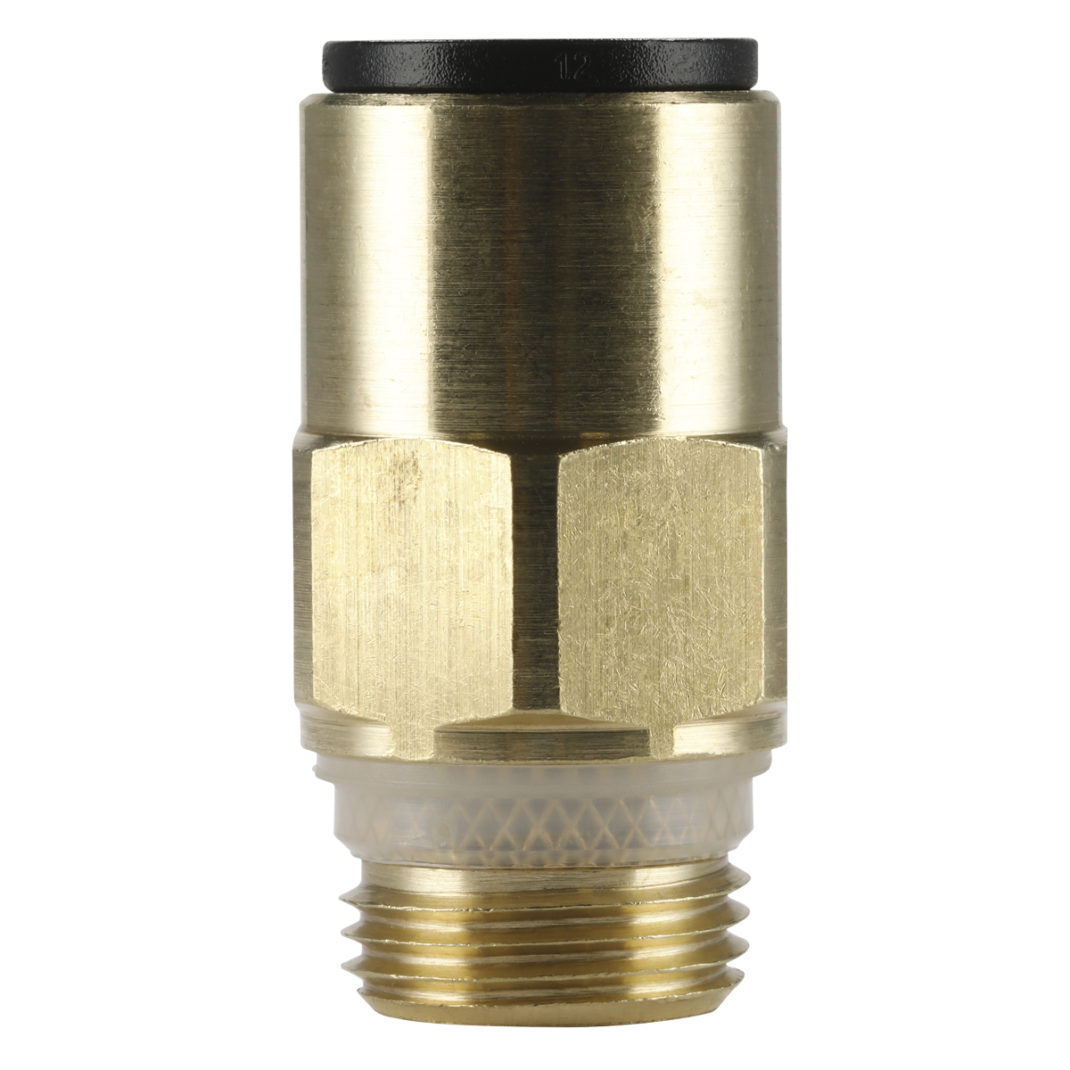 John Guest® Brass SuperThread Straight Adaptor 12mm x 3/8"BSP - Pack of 2 JGBC1238
